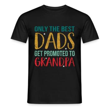 Promu à grand-père Promu à grand-père - T-shirt homme - noir - Devant - AI Model Male 178 light (178cm)