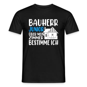 Bauherr Junior - Männer T-Shirt - Schwarz - Vorne - AI Model Male 178 light (178cm)