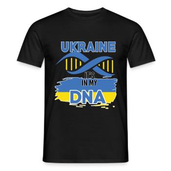 L'Ukraine est dans mon ADN - T-shirt homme - noir - Devant - AI Model Male 178 light (178cm)