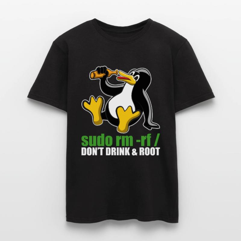 Programmeur Sudo Rm Root Linux Tux Unix Insider T-shirt homme