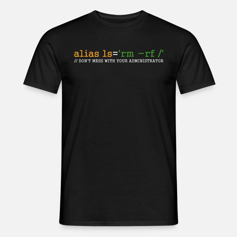 Linux Tux Unix Open Source Software Programmierer - Männer T-Shirt - Schwarz