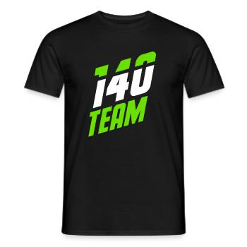 140 TEAM one hundred forty - Männer T-Shirt - Schwarz - Vorne - AI Model Male 178 light (178cm)