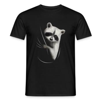 Raccoon Raccoon Raccoon Lover Gift - Men's T-Shirt - black - Front - AI Model Male 178 light (178cm)