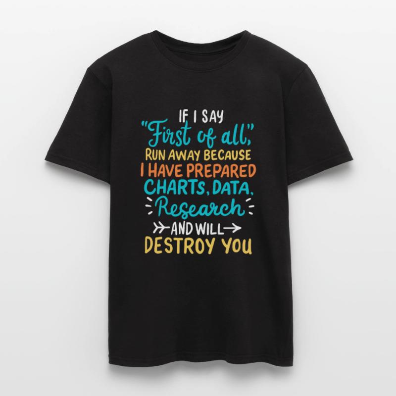 Statistiche, dati, matematica, matematica, statistica T-shirt uomo