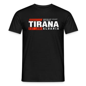 Great Albania Gift Idea - Men's T-Shirt - black - Front - AI Model Male 178 light (178cm)
