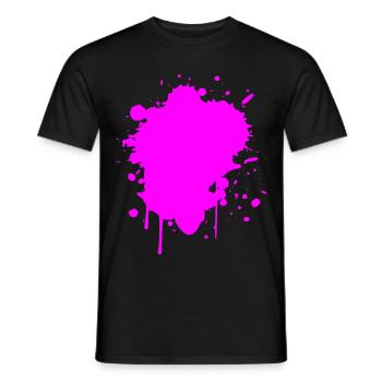 BACKGROUND - Men's T-Shirt - black - Front - AI Model Male 178 light (178cm)