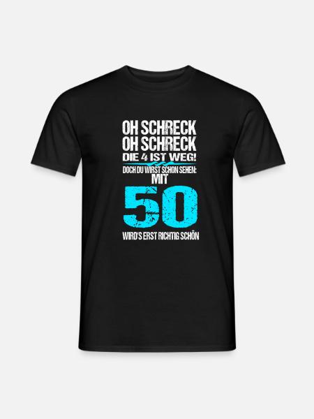 50 Geburtstag Geschenk Lustig 1970 Mann Frau 50 - Männer T-Shirt - Schwarz