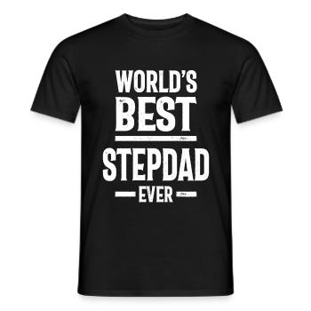 Geschenk Bester Stiefvater aller Zeiten | Stiefvater Geschenk - Männer T-Shirt - Schwarz - Vorne - AI Model Male 178 light (178cm)