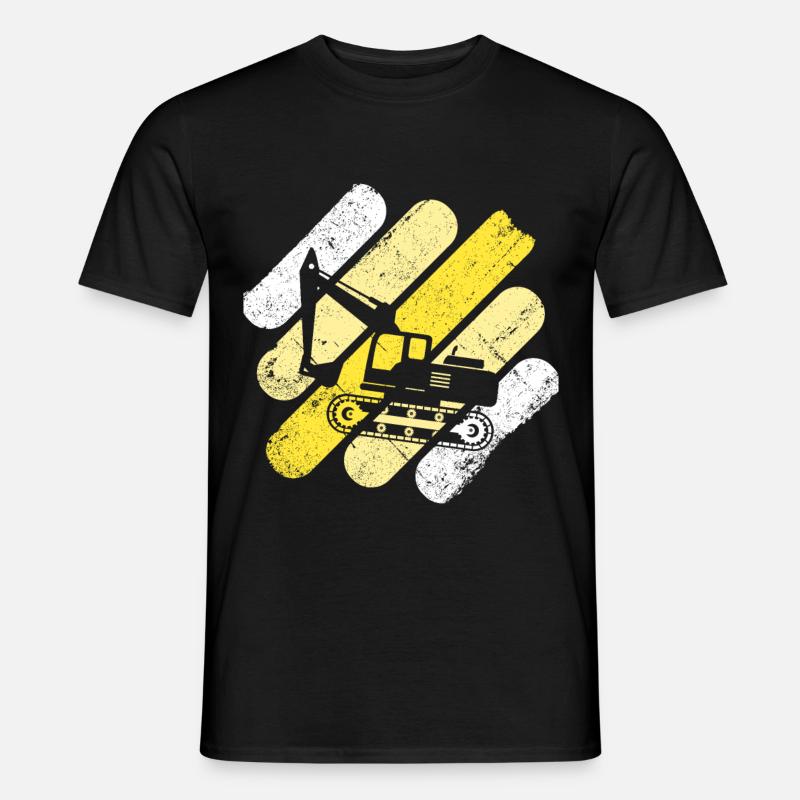 Bagger - Männer T-Shirt - Schwarz