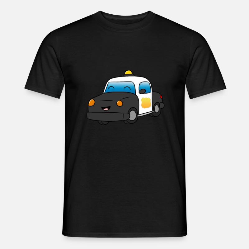 Polizei - Männer T-Shirt - Schwarz