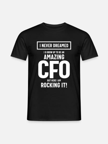 Erstaunliches CFO Job Title Geschenk - Männer T-Shirt - Schwarz