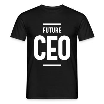 Cadeau du titre du futur poste de PDG - T-shirt homme - noir - Devant - AI Model Male 178 light (178cm)