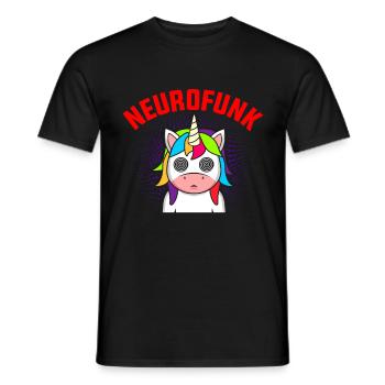 Neurofunk DnB Drumm & Bass Dubstep Festival Rave - Männer T-Shirt - Schwarz - Vorne - AI Model Male 178 light (178cm)