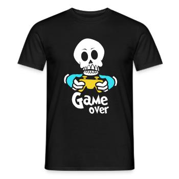 Skull skull skull skeleton gift - Men's T-Shirt - black - Front - AI Model Male 178 light (178cm)
