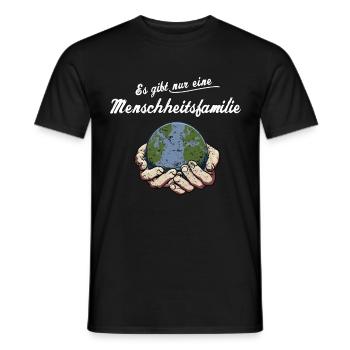 Menschheitsfamilie Friedensbewegung Peace - Männer T-Shirt - Schwarz - Vorne - AI Model Male 178 light (178cm)