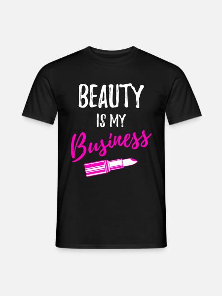 Kosmetikerin Kosmetik kosmetiker - Männer T-Shirt - Schwarz