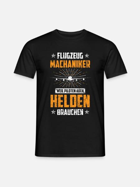 Flugzeugmechaniker Fluggerätmechaniker - Männer T-Shirt - Schwarz
