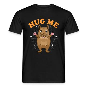 Hug Me Degu - T-shirt homme - noir - Devant - AI Model Male 178 light (178cm)