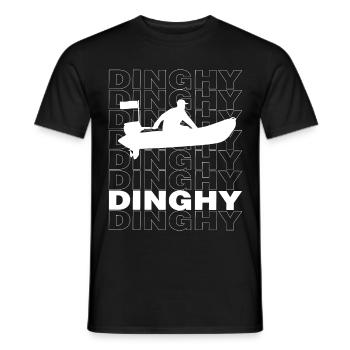 Awesome Dinghy Urban Design Streetwear - Men's T-Shirt - black - Front - AI Model Male 178 light (178cm)