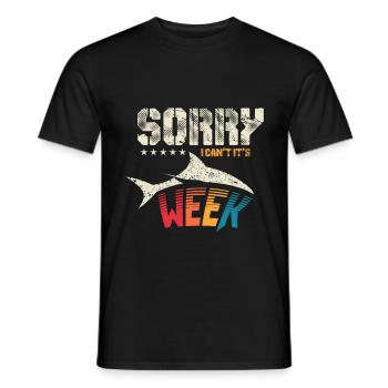 Requin requin grand requin blanc requin aileron de requin cadeau - T-shirt homme - noir - Devant - AI Model Male 178 light (178cm)