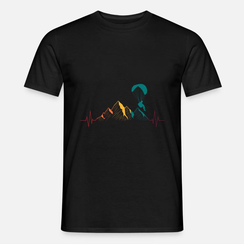Paragleiten Gleitschirm Geschenk - Männer T-Shirt - Schwarz