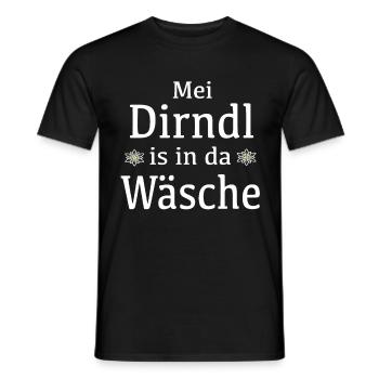 Lustige Dirndl Sprüche Geschenkidee - Männer T-Shirt - Schwarz - Vorne - AI Model Male 178 light (178cm)