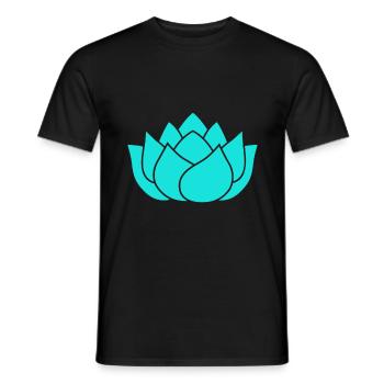 Méditation Yoga Unalome Fleur de Lotus - T-shirt homme - noir - Devant - AI Model Male 178 light (178cm)