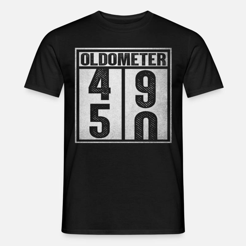 Oldometer 49-50 - Männer T-Shirt - Schwarz