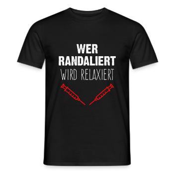 Krankenschwester Pflege Pflegepersonal - Männer T-Shirt - Schwarz - Vorne - AI Model Male 178 light (178cm)