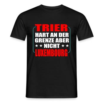 Trier - Männer T-Shirt - Schwarz - Vorne - AI Model Male 178 light (178cm)