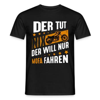 Mofa Moped Roller Mokick Zweirad Mofas Motorroller - Männer T-Shirt - Schwarz - Vorne - AI Model Male 178 light (178cm)