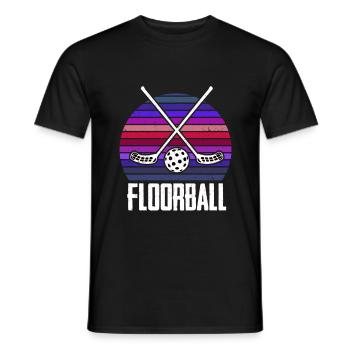 Floorball & Floorball Gift for Hockey Friends - Men's T-Shirt - black - Front - AI Model Male 178 light (178cm)
