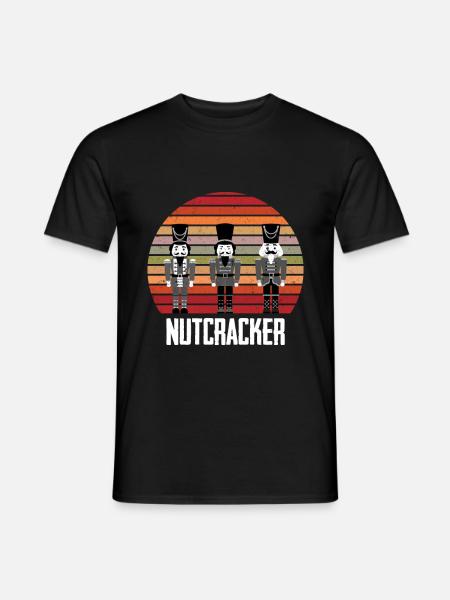 Nutcracker Geschenk für Nussknacker Trupp Freunde - Männer T-Shirt - Schwarz