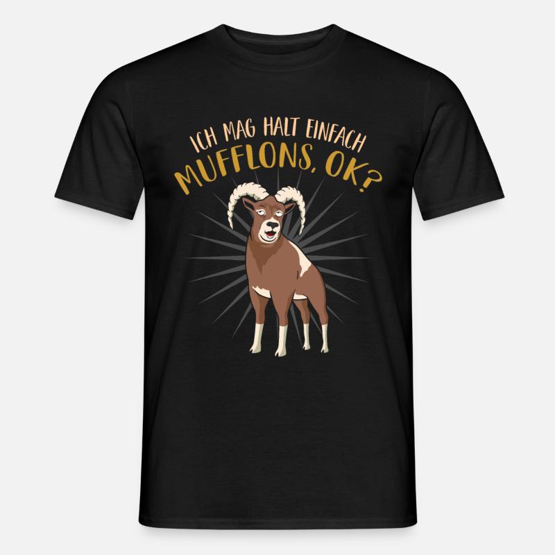 Mufflon - Männer T-Shirt - Schwarz