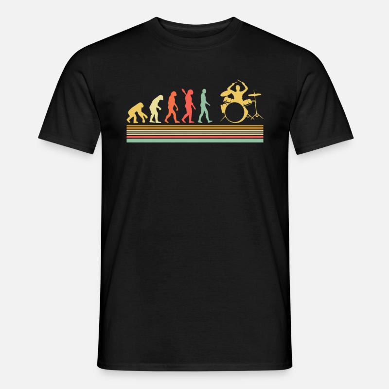 Drummer Evolution Drums Drumstick - Men's T-Shirt - black