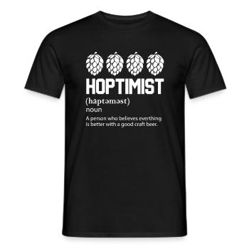 Cônes de houblon Alcool Bière Alcool de blé - T-shirt homme - noir - Devant - AI Model Male 178 light (178cm)