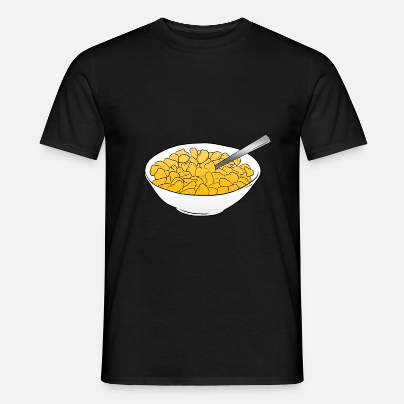 Cornflakes - Männer T-Shirt - Schwarz