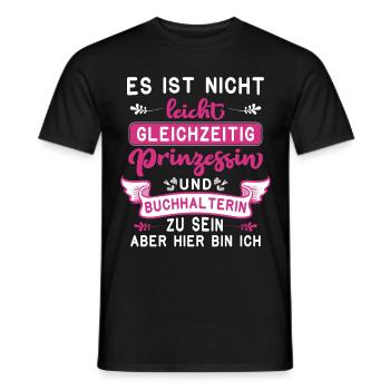 Buchhalter Buchhalter Buchhaltung - Männer T-Shirt - Schwarz - Vorne - AI Model Male 178 light (178cm)