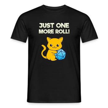 Just One More Roll Funny Boardgame Fantasy Game - T-shirt homme - noir - Devant - AI Model Male 178 light (178cm)