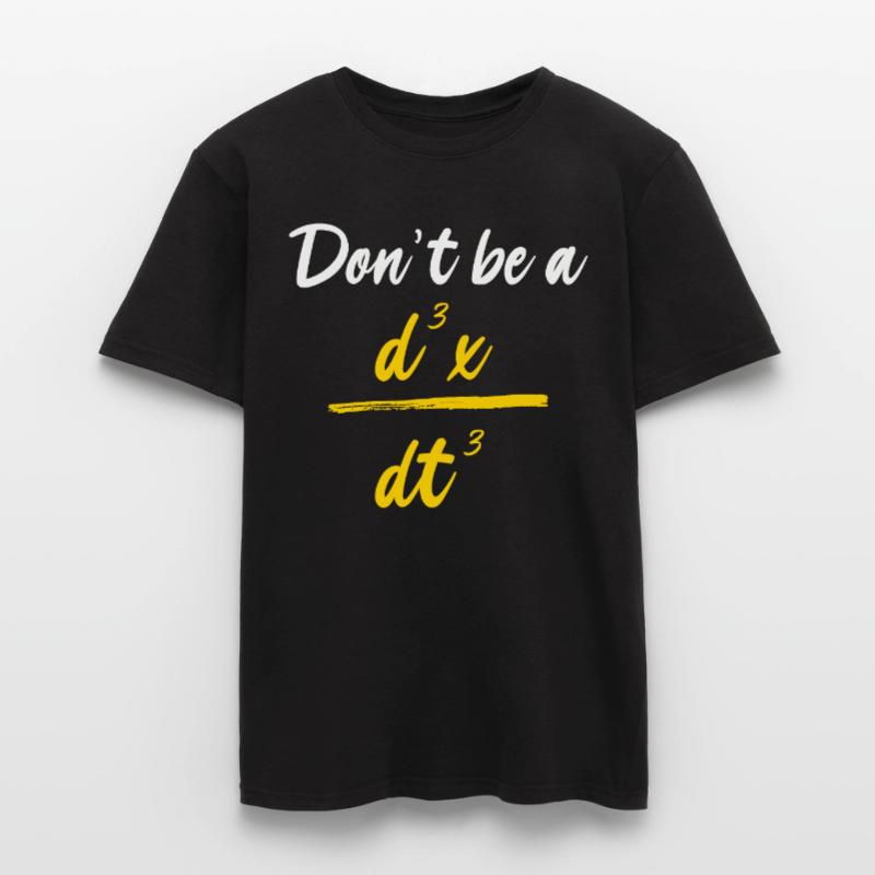 Funny physics formula math d3x dt3 Men's T-Shirt