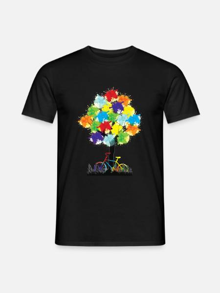 Süßes Fahrrad Design für Liebhaber Fahrrad bike - Männer T-Shirt - Schwarz