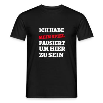 Zocker Gamer Spruch Teenager Junge Geschenkidee - Männer T-Shirt - Schwarz - Vorne - AI Model Male 178 light (178cm)
