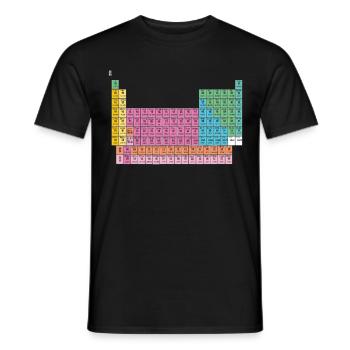 Periodensystem China Chinesen Chemie - Männer T-Shirt - Schwarz - Vorne - AI Model Male 178 light (178cm)