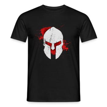 Sparta Warrior Fitness Workout Romans - Men's T-Shirt - black - Front - AI Model Male 178 light (178cm)