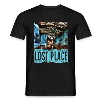 Lost Places Cadeau Urban Exploration Urbex - T-shirt homme - noir - Devant - AI Model Male 178 light (178cm)