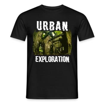 Urban Exploration Geschenk für Urbex Freunde - Männer T-Shirt - Schwarz - Vorne - AI Model Male 178 light (178cm)