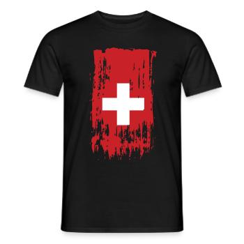 Suisse Suisse Suisse - T-shirt homme - noir - Devant - AI Model Male 178 light (178cm)