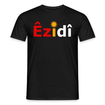 Ezidi mit yezidi Flagge - Männer T-Shirt - Schwarz - Vorne - AI Model Male 178 light (178cm)