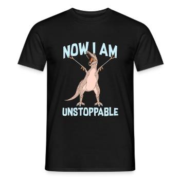 Dinosaure imparable - T-shirt homme - noir - Devant - AI Model Male 178 light (178cm)