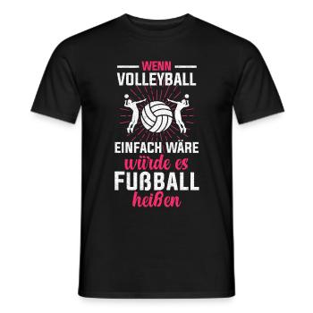 Volleyball Volleyballerin Volleyballspielerin Lust - Männer T-Shirt - Schwarz - Vorne - AI Model Male 178 light (178cm)